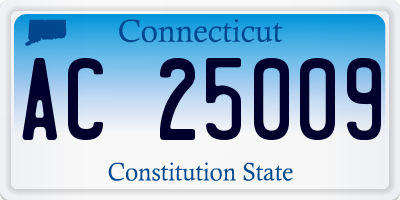 CT license plate AC25009