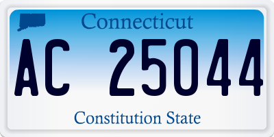 CT license plate AC25044