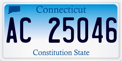 CT license plate AC25046