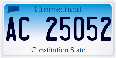 CT license plate AC25052