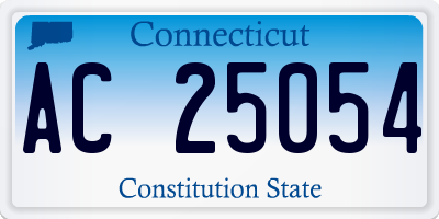 CT license plate AC25054