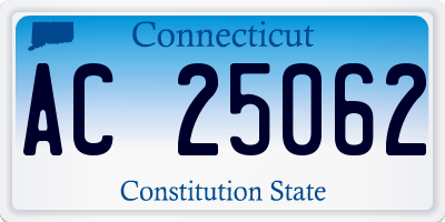 CT license plate AC25062