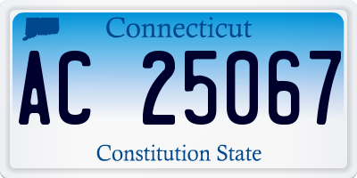 CT license plate AC25067