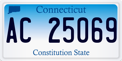 CT license plate AC25069