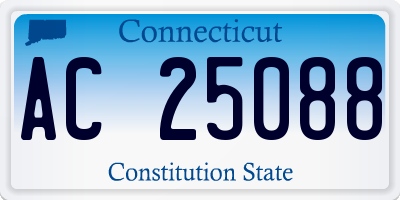 CT license plate AC25088