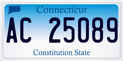 CT license plate AC25089