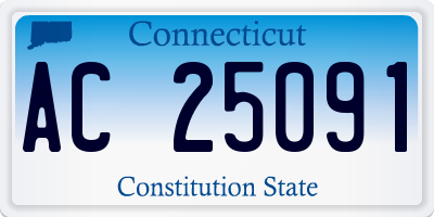 CT license plate AC25091