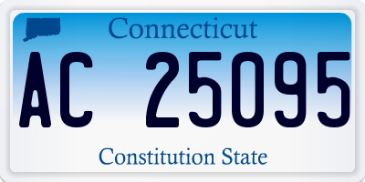 CT license plate AC25095