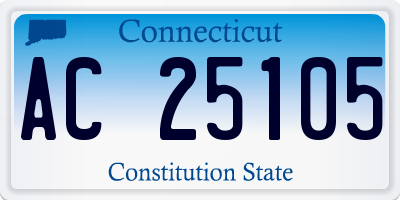 CT license plate AC25105