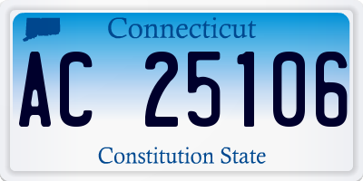 CT license plate AC25106