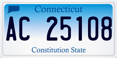 CT license plate AC25108