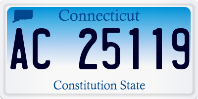 CT license plate AC25119