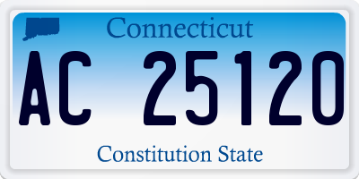 CT license plate AC25120