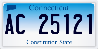 CT license plate AC25121