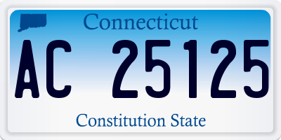 CT license plate AC25125