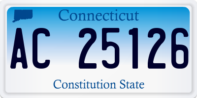 CT license plate AC25126