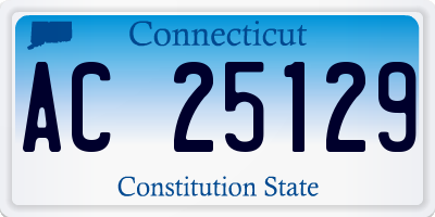 CT license plate AC25129