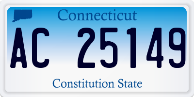 CT license plate AC25149