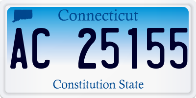 CT license plate AC25155