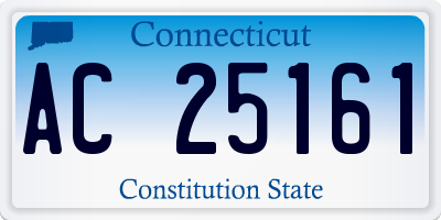 CT license plate AC25161