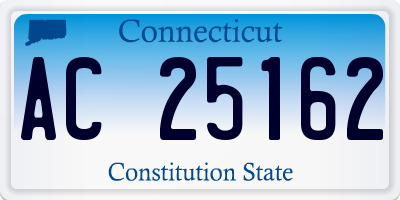 CT license plate AC25162