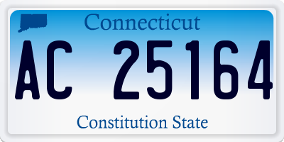 CT license plate AC25164