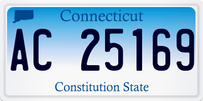 CT license plate AC25169