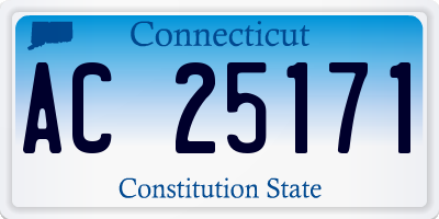 CT license plate AC25171