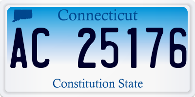 CT license plate AC25176