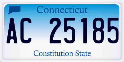 CT license plate AC25185