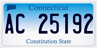 CT license plate AC25192