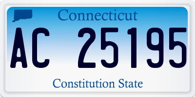 CT license plate AC25195