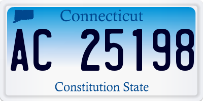CT license plate AC25198