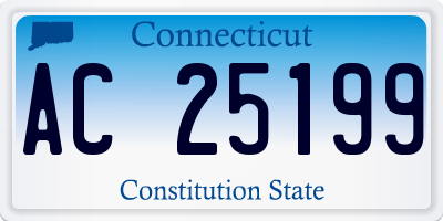 CT license plate AC25199