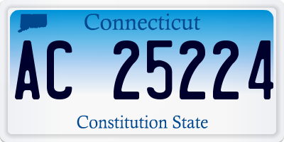 CT license plate AC25224