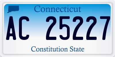 CT license plate AC25227