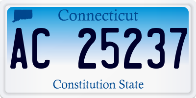 CT license plate AC25237