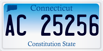 CT license plate AC25256