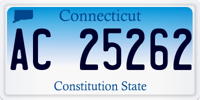 CT license plate AC25262