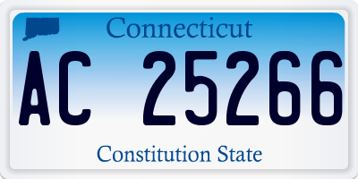 CT license plate AC25266