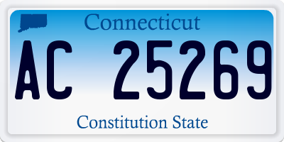 CT license plate AC25269