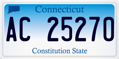 CT license plate AC25270