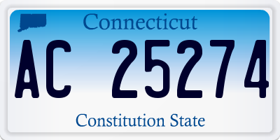 CT license plate AC25274
