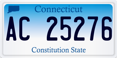 CT license plate AC25276