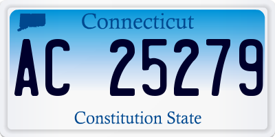 CT license plate AC25279