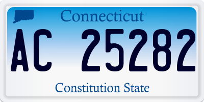 CT license plate AC25282