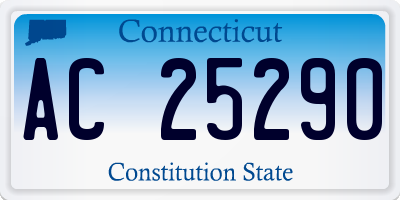 CT license plate AC25290