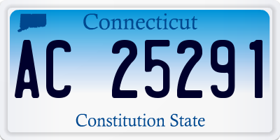 CT license plate AC25291