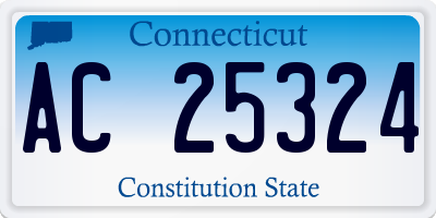 CT license plate AC25324