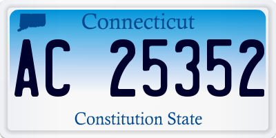 CT license plate AC25352